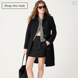 J.Crew New lady day topcoat in Italian double-cloth wool blend